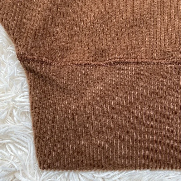 Jenny Boston Ribbed Dolman Top 💗 Brown - Picture 8 of 12